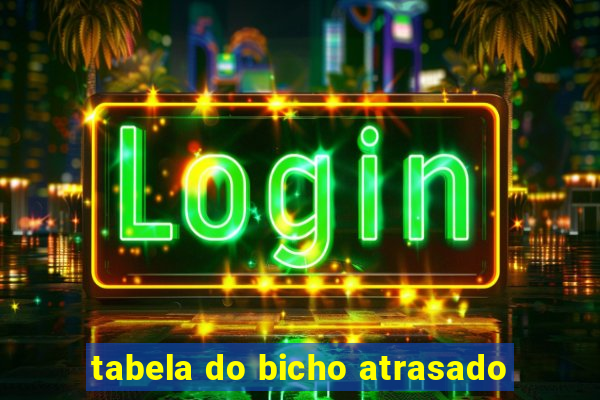 tabela do bicho atrasado