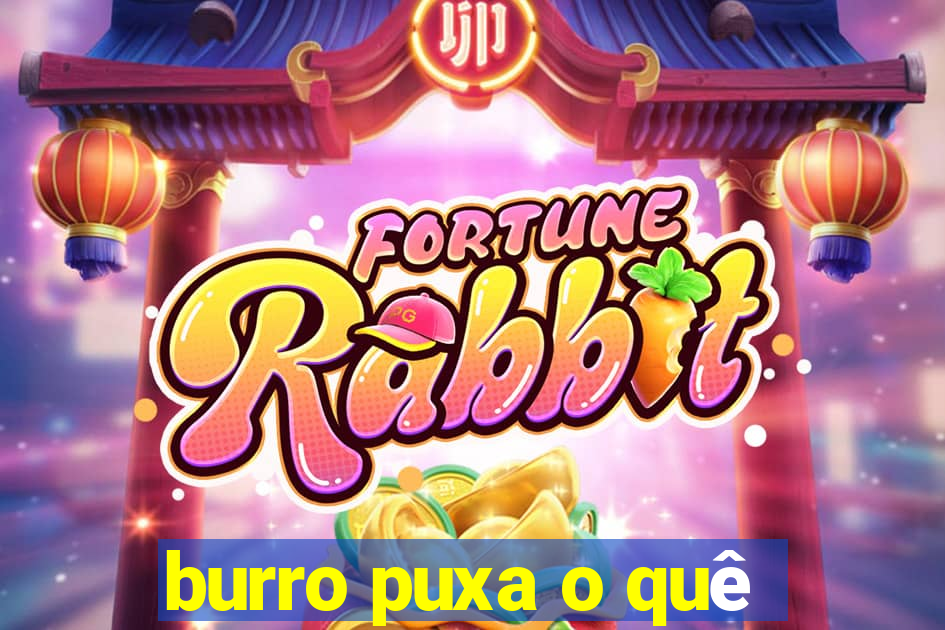 burro puxa o quê