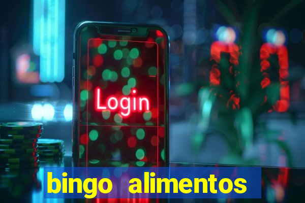 bingo alimentos para imprimir