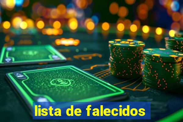 lista de falecidos