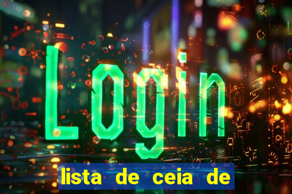 lista de ceia de natal para 20 pessoas