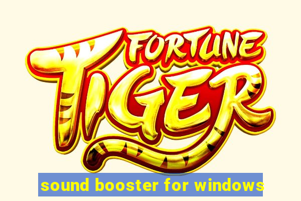 sound booster for windows