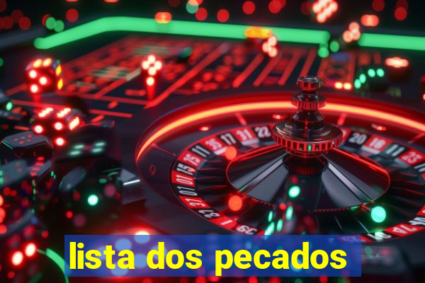 lista dos pecados