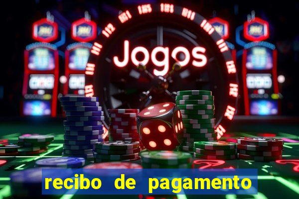 recibo de pagamento modelo word