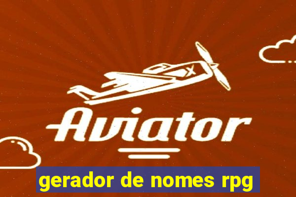 gerador de nomes rpg