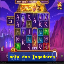 nota dos jogadores do flamengo