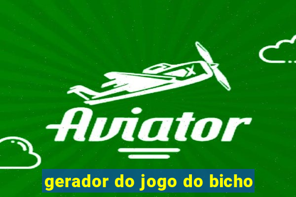 gerador do jogo do bicho