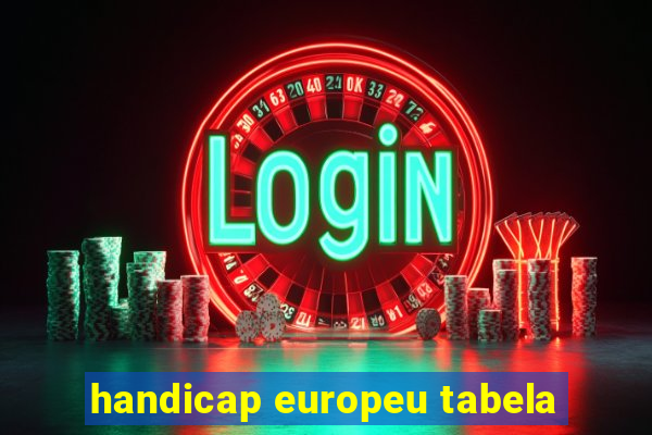handicap europeu tabela