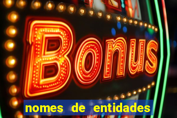 nomes de entidades do mal