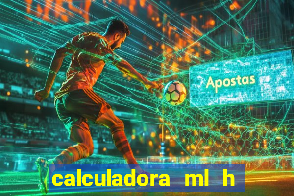 calculadora ml h para mcg kg min
