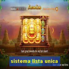 sistema lista unica